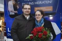 Martina Schrenk überraschte ihren Lebensgefährten Pascal Ziegler mit einem Heiratsantrag. Valentinstag