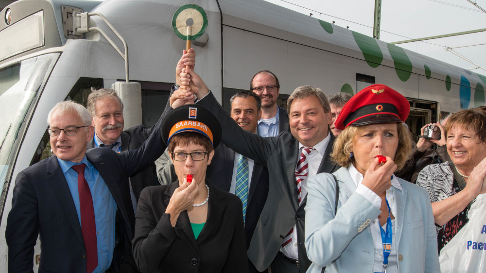 Eröffnung der Haltestelle Lebach, 05.10.2014 Eröffnung der Haltestelle Lebach, 05.10.2014